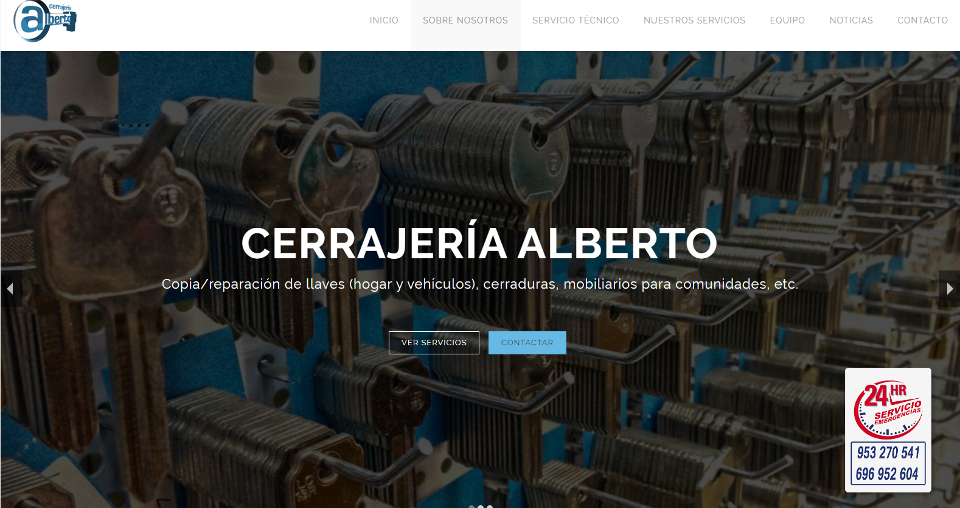 Estrenamos página web de la cerrajería